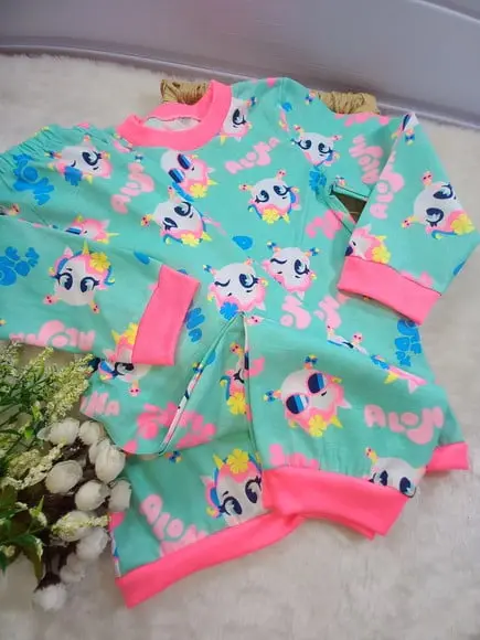 Pijama Infantil Malha Algodão Longo de Frio Inverno Puket 4