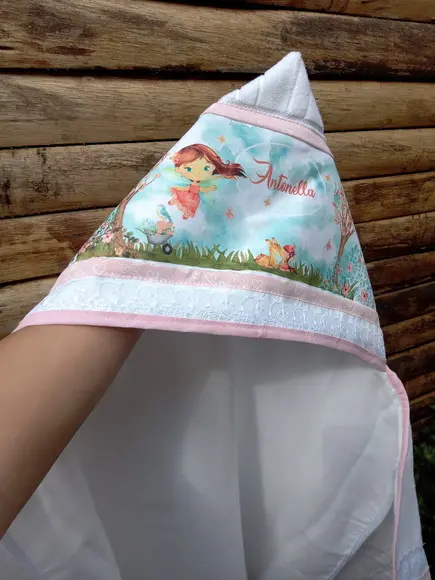 Toalha De Banho Com Capuz Personalizada.