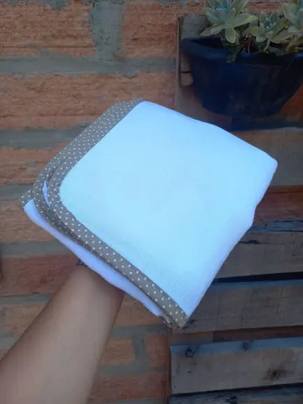 Toalha Fralda Grande Premium Pano Quadriculada 100% Algodão
