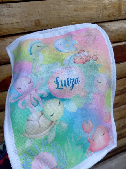 Toalhinha Personalizada Sublimação.