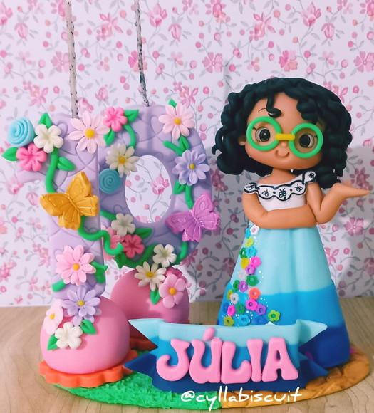 Encanto Topo de Bolo Vela Biscuit