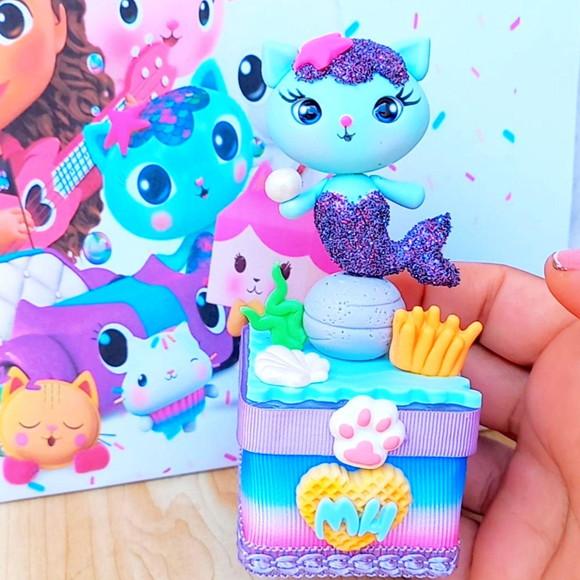 Kit 10 Caixinhas Luxo Decorada Casa Magica da Gabby Biscuit