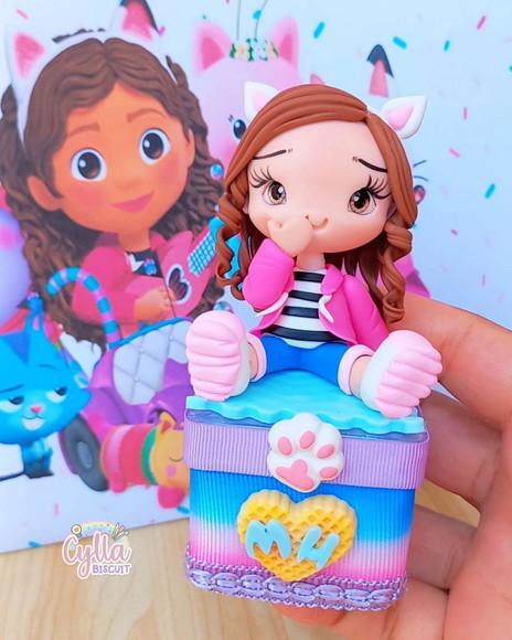 Kit 10 Caixinhas Luxo Decorada Casa Magica da Gabby Biscuit