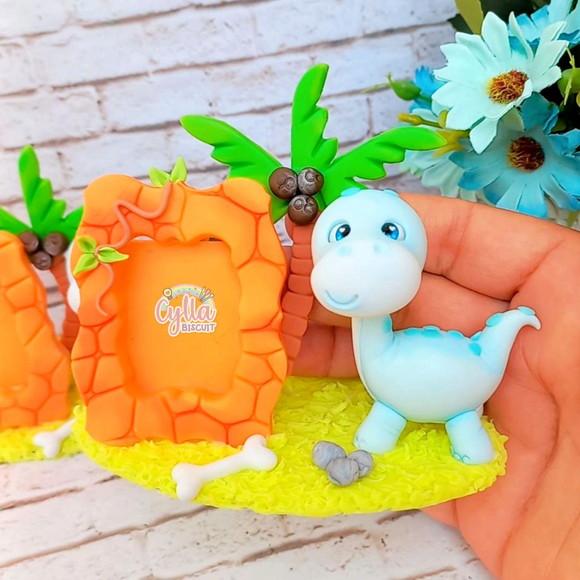 Kit 10 Porta Retratos 3x4 Dinossauros Baby Biscuit