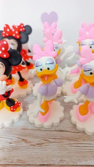 Kit 18 Apliques Luxo Turma do Mickey de Biscuit