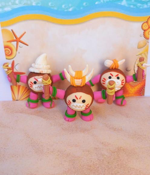 Kit 5 Apliques de Luxo em Biscuit Moana Baby