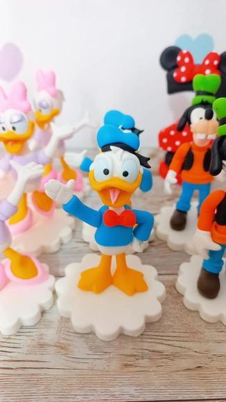 Kit 18 Apliques Luxo Turma do Mickey de Biscuit