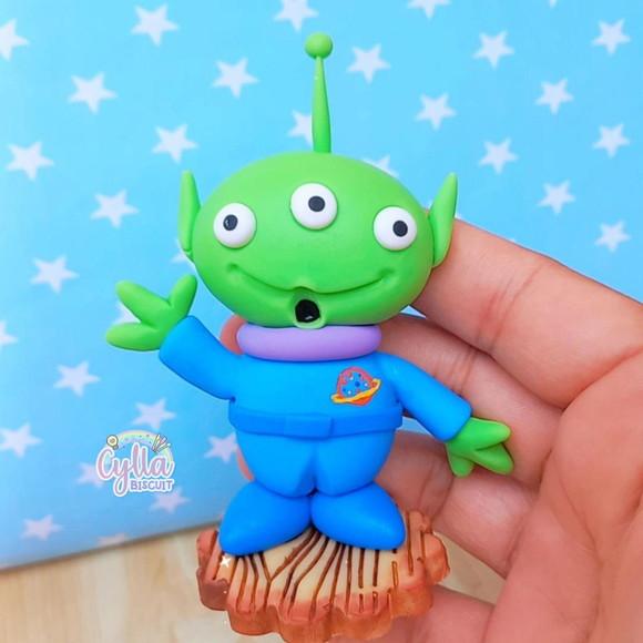 Kit 7 Apliques Toy Story em Biscuit