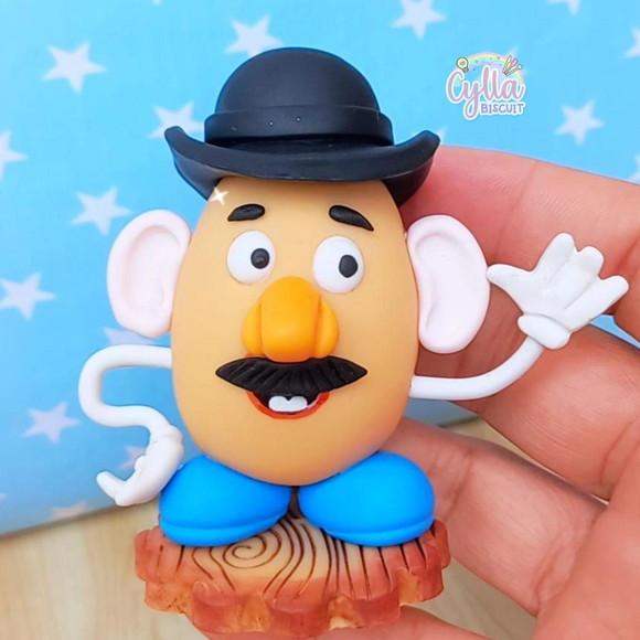 Kit 7 Apliques Toy Story em Biscuit
