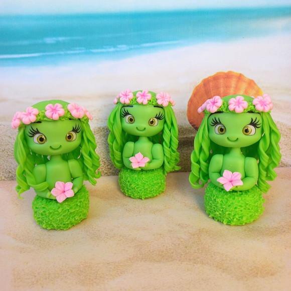 Kit 5 Apliques de Luxo em Biscuit Moana Baby