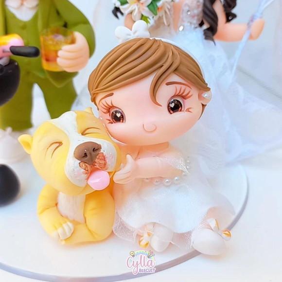 Noivinhos Personalizados em Biscuit