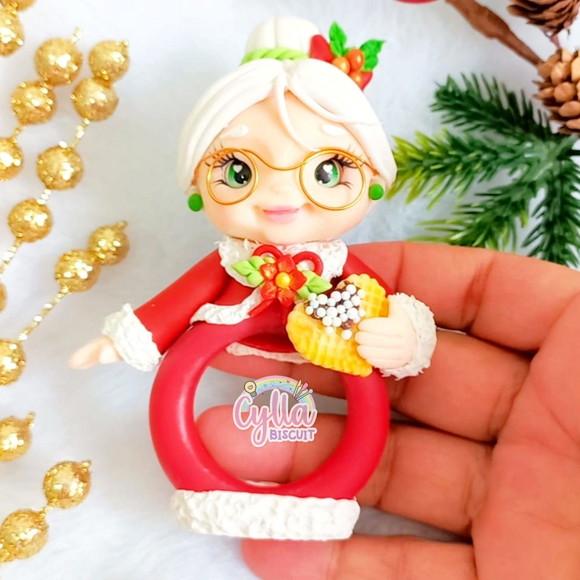 Porta Guardanapo em Biscuit de Natal