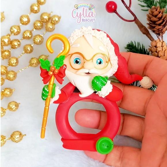 Porta Guardanapo em Biscuit de Natal