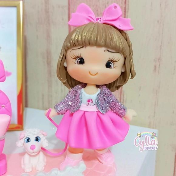 Topo de Bolo Barbie Biscuit