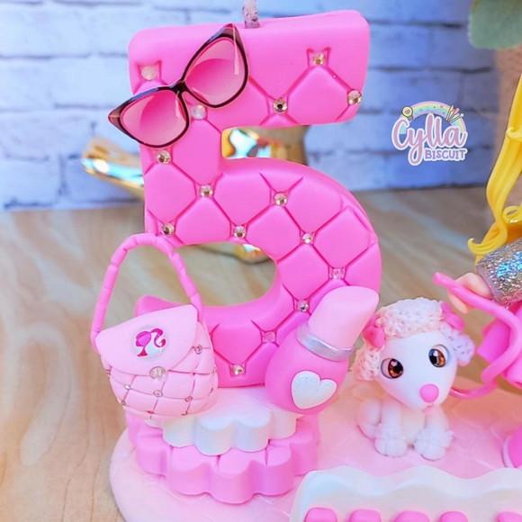 Topo de Bolo Barbie Biscuit