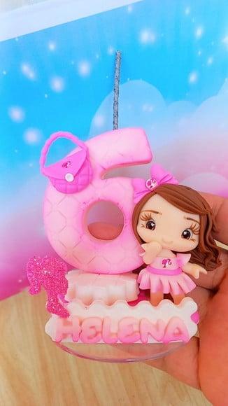 Vela Barbie em Biscuit