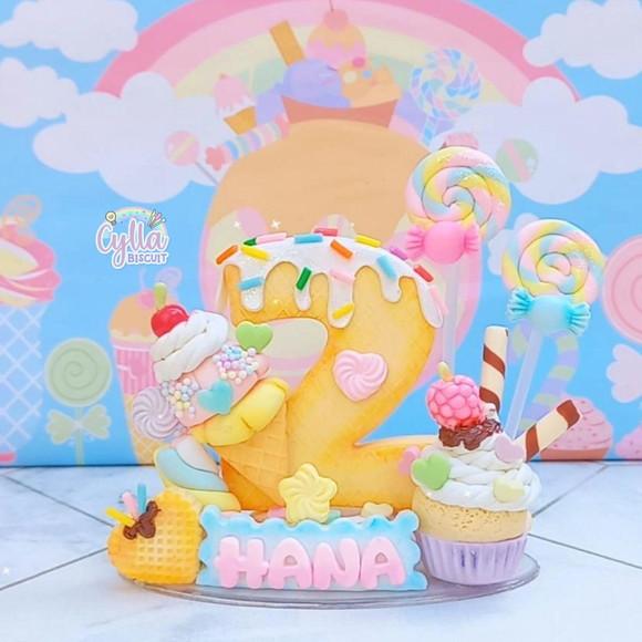 Vela Confeitaria em Biscuit
