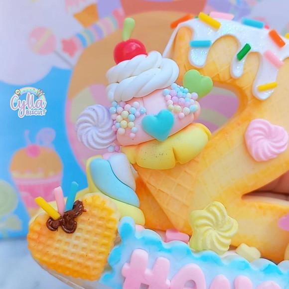 Vela Confeitaria em Biscuit