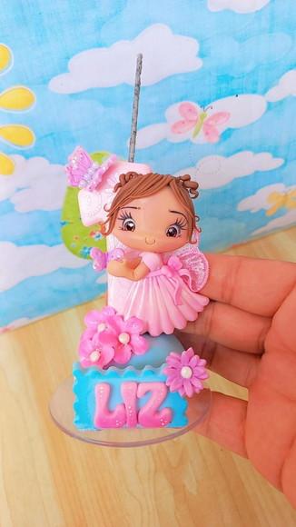 Vela Jardim em Biscuit
