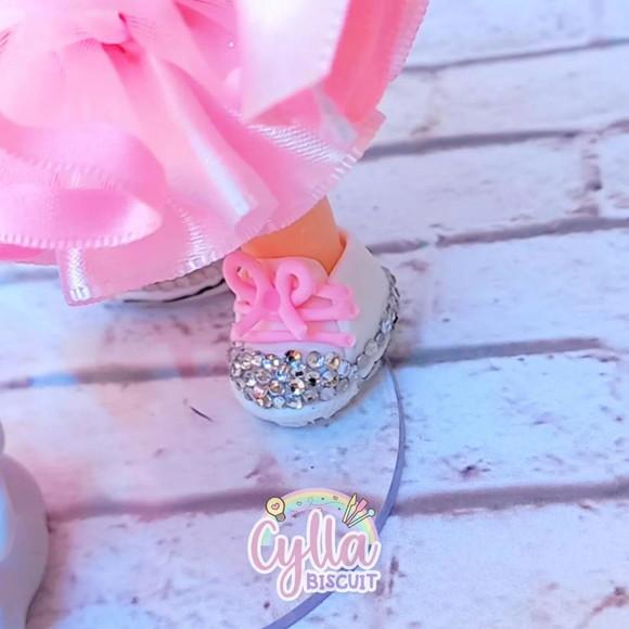 Vela Topo de Bolo Circo Rosa