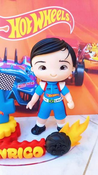 Vela Topo de Bolo Hot Wheels de Biscuit
