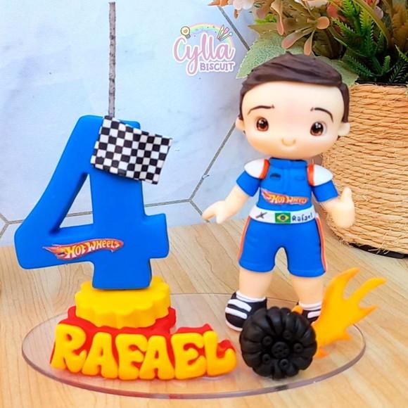 Vela Topo de Bolo Hot Wheels de Biscuit