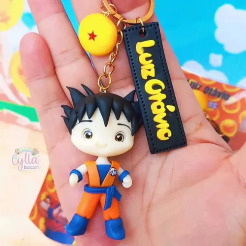 Chaveiro Personalizado Dragon Ball Z em Biscuit