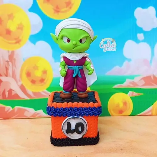 Kit 10 Caixinha Acrilica Luxo 5x5 Dragon Ball Z em Biscuit