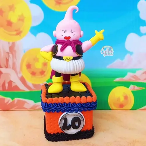 Kit 10 Caixinha Acrilica Luxo 5x5 Dragon Ball Z em Biscuit