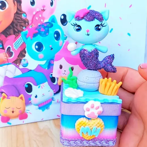 Kit 10 Caixinhas Luxo Decorada Casa Magica da Gabby Biscuit