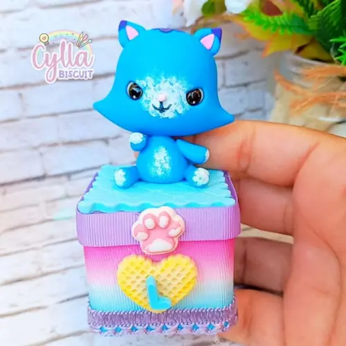 Kit 10 Caixinhas Luxo Decorada Casa Magica da Gabby Biscuit