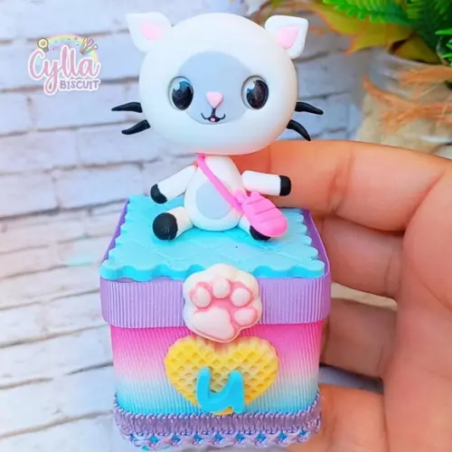 Kit 10 Caixinhas Luxo Decorada Casa Magica da Gabby Biscuit