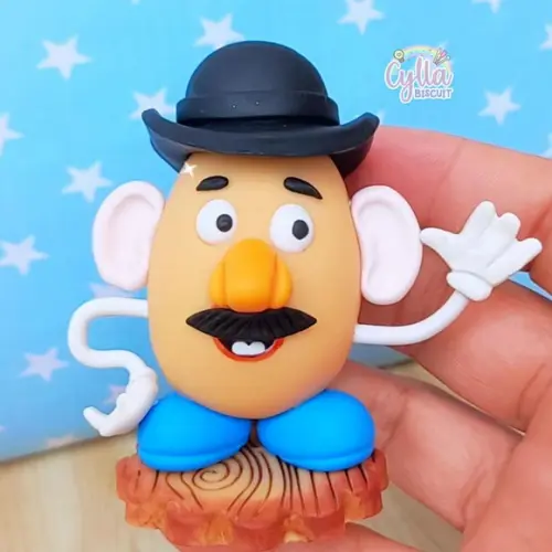 Kit 7 Apliques Toy Story em Biscuit