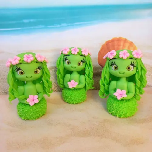 Kit 5 Apliques de Luxo em Biscuit Moana Baby