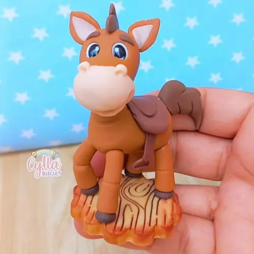 Kit 7 Apliques Toy Story em Biscuit