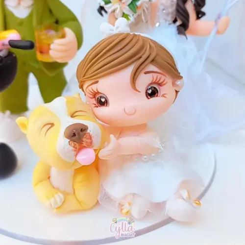 Noivinhos Personalizados em Biscuit