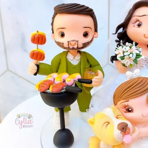 Noivinhos Personalizados em Biscuit