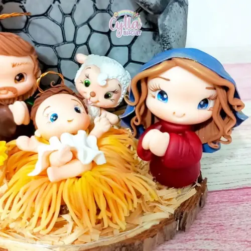 Presépio de Natal em Biscuit