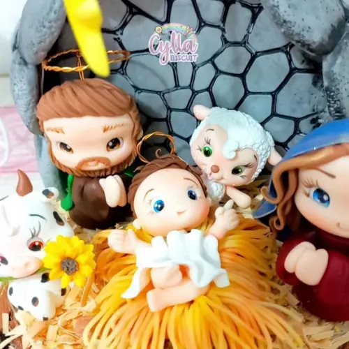 Presépio de Natal em Biscuit