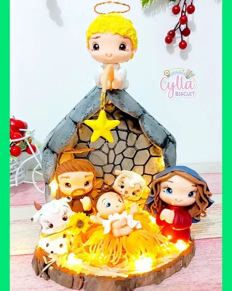 Presépio de Natal em Biscuit