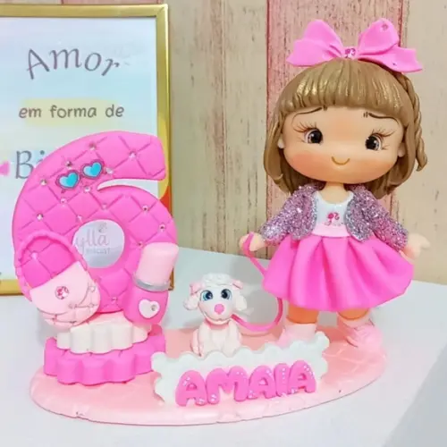 Topo de Bolo Barbie Biscuit