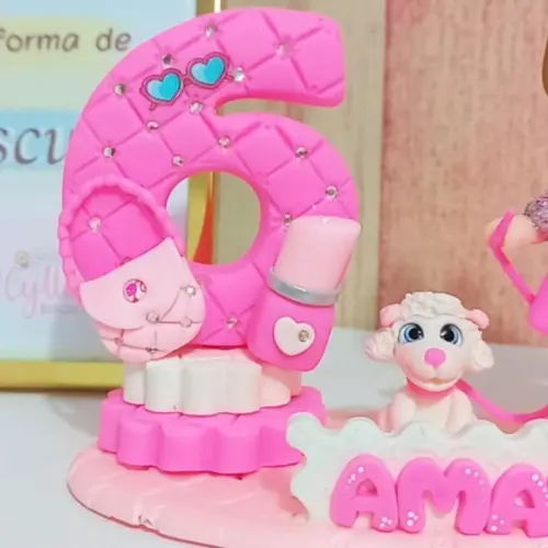 Topo de Bolo Barbie Biscuit