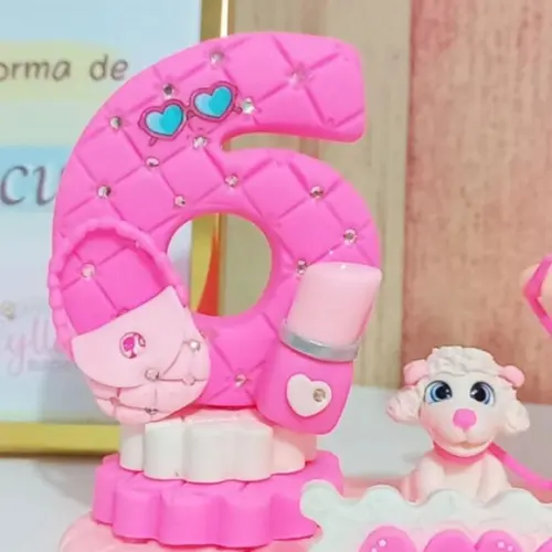 Topo de Bolo Barbie Biscuit