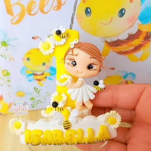 Vela Abelha em Biscuit