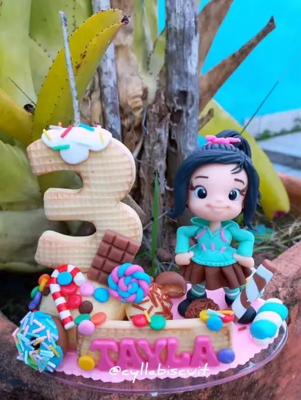Vanellope Topo De Bolo Biscuit