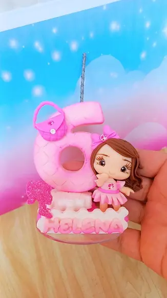 Vela Barbie em Biscuit