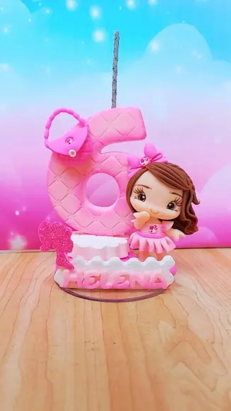 Vela Barbie em Biscuit