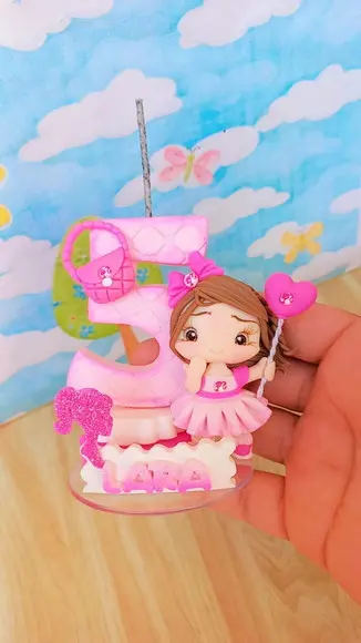 Vela Barbie em Biscuit