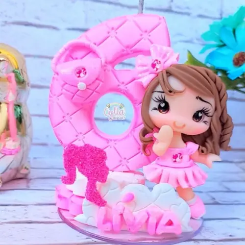 Vela Barbie em Biscuit