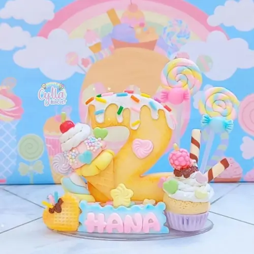 Vela Confeitaria em Biscuit